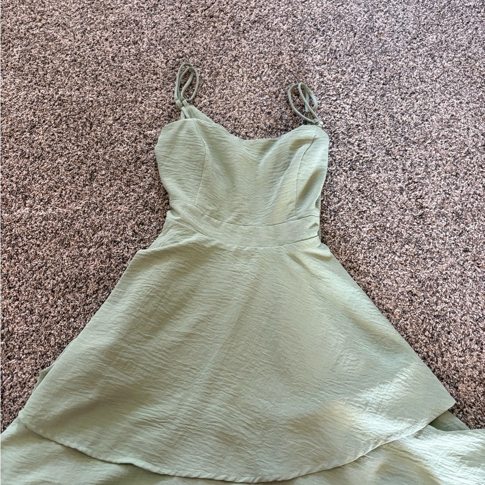 Windsor Light Sage Green Elastic-Neck Blouse - Picture 2 of 3